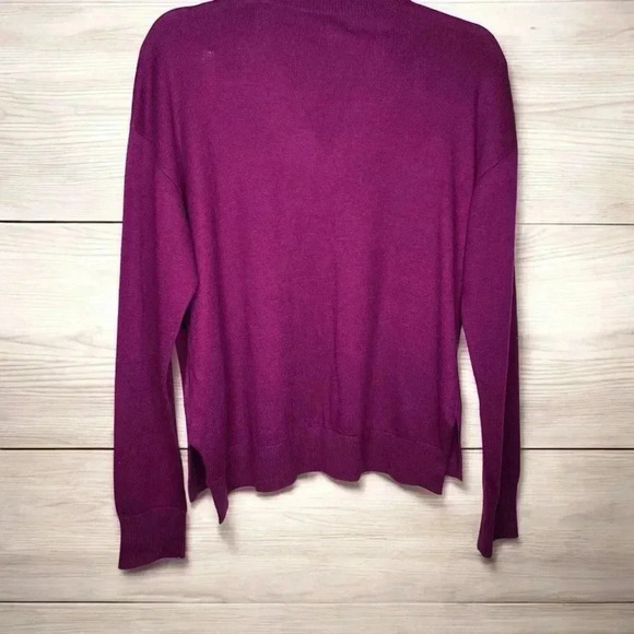 Kenneth Cole Magenta Beaded Sweater - Picture 4 of 4